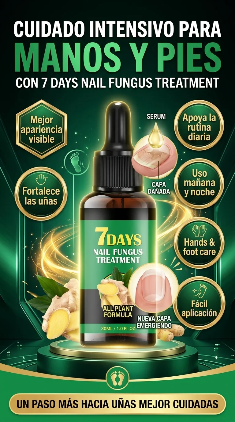 Tratamiento de hongos en las uñas de 7 días – Sérum Reparador de Uñas