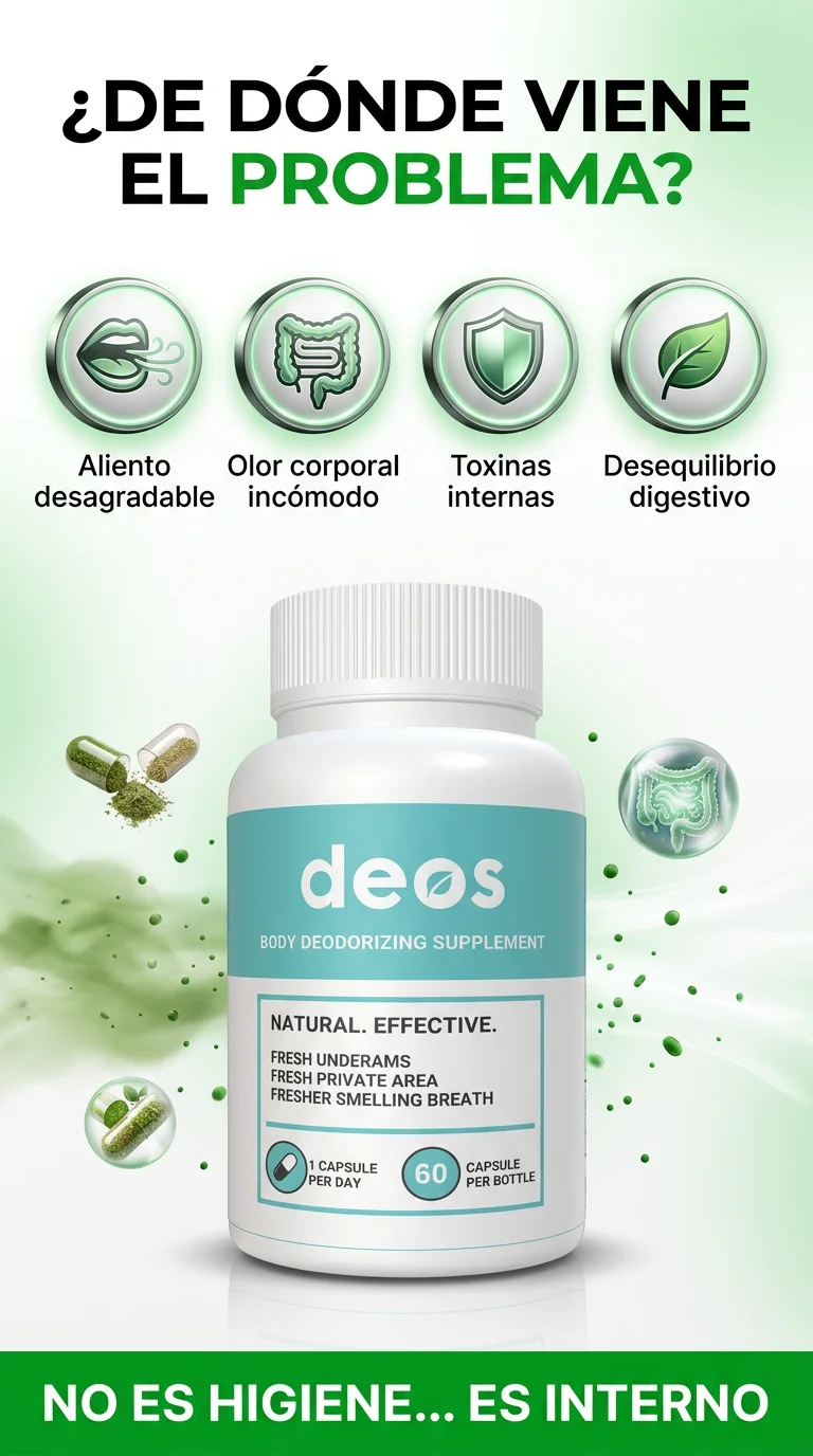 Adiós Al Mal Aliento - DEOS SUPLEMENTO – DESODORANTE INTERNO