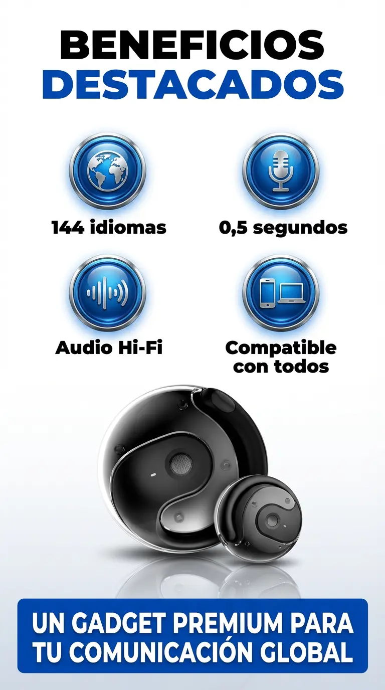 AI TRANSBUDS™ Audífonos Traductor de 144 idiomas original