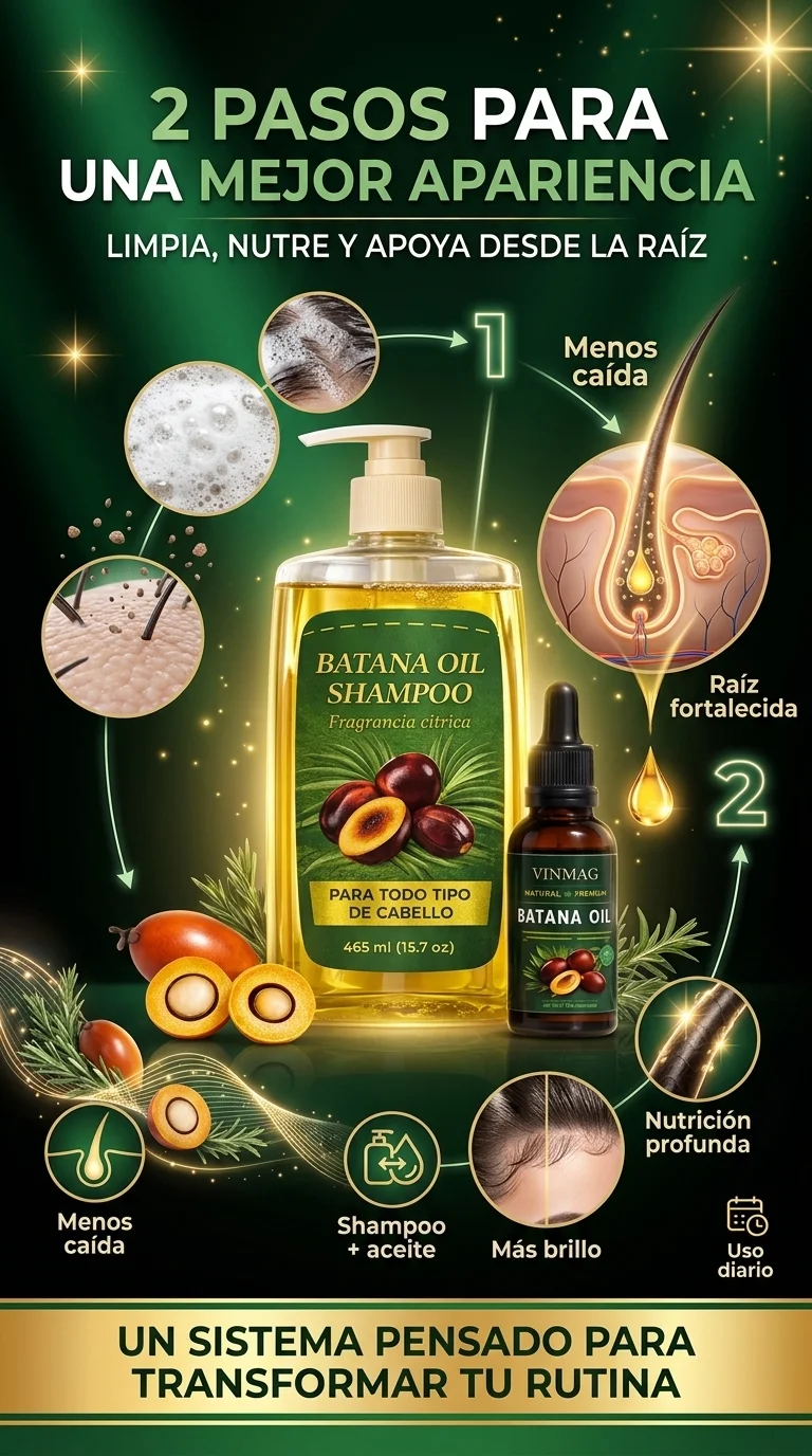 Batana Oil Shampoo + Aceite de Batana – Tratamiento Capilar Completo 2 Pasos